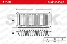 STARK RECAMBIOS SKAF0060015 - AIR FILTER
