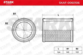 STARK RECAMBIOS SKAF0060106 - AIR FILTER