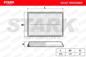 STARK RECAMBIOS SKAF0060669 - AIR FILTER