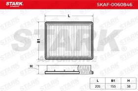 STARK RECAMBIOS SKAF0060846 - AIR FILTER