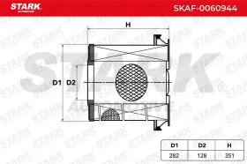 STARK RECAMBIOS SKAF0060944 - AIR FILTER