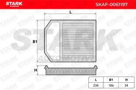 STARK RECAMBIOS SKAF0061197 - AIR FILTER