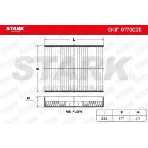 STARK RECAMBIOS SKIF0170035 - FILTER, INTERIOR AIR