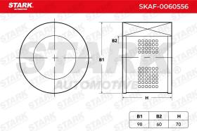 STARK RECAMBIOS SKAF0060556 - AIR FILTER