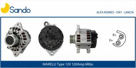 STARK BATERIAS 1698CA - ALTERNADOR MARELLI 63321859