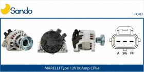 STARK BATERIAS 1475CA - ALTERNADOR M.MARELLI 63321746