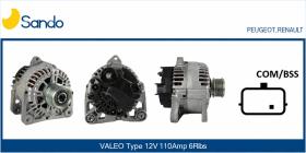STARK BATERIAS 1975CA - ALTERNADOR VALEO TG11C066