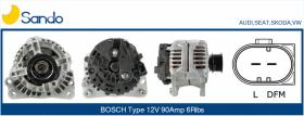 STARK BATERIAS 1378CA - ALTERNADOR BOSCH 0124325011